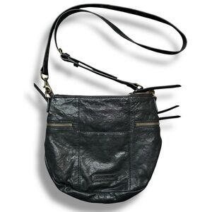 Lucky Brand Black Leather Crossbody Bag
